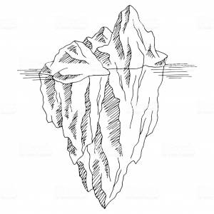 Айсберг раскраска для детей