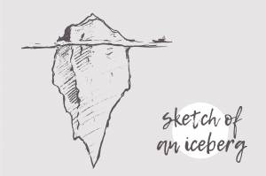 Айсберг раскраска для детей