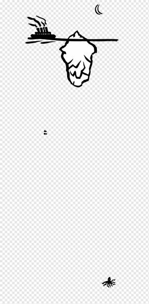 Рисование Line art, айсберг, разное, угол, белый png