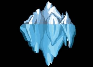 Рисунок айсберг для детей