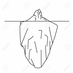 Sketch Of Iceberg