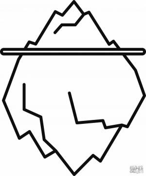 Раскраски Айсберг для детей