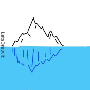 как нарисовать айсберг