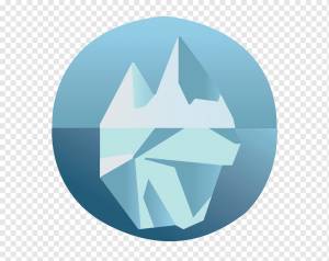 Логотип Айсберг Графический дизайн Рисунок, Айсберг, синий, компьютерные обои, тушь Wash Painting png
