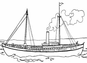 Раскраски Айсберг, Раскраска Титаник столкнулся от айсберг Титаник