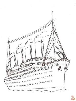 Бесплатные раскраски Титаник для детей