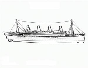 Раскраска Титаник