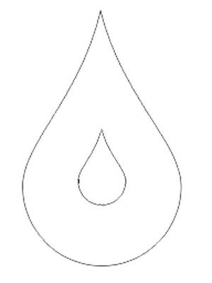 Раскраска Капля