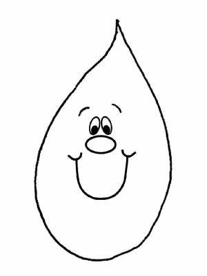 Раскраска Капля