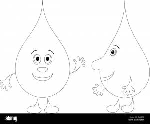 Капельки раскраска