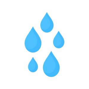 капли воды падают с неба Icon Vector PNG , водные значки, значки неба, воздуха PNG картинки и пнг рисунок для й загрузки