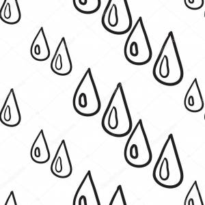 Капли дождя раскраска