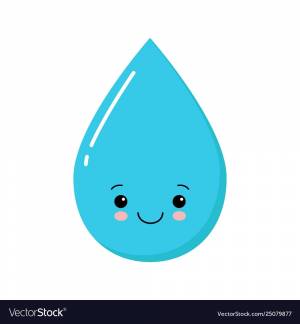 Капля воды рисунок для детей