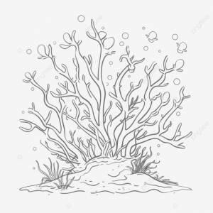 рисунок коралловые ветви наброски раскраски страницы эскиз вектор PNG , рисунок крыла, коралловый рисунок, рисунок кольца PNG картинки и пнг рисунок для й загрузки