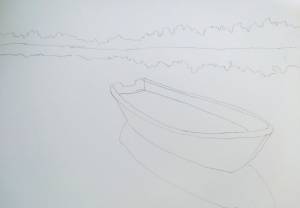 Как нарисовать озеро