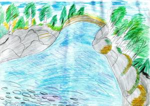 Рисунок на тему озеро