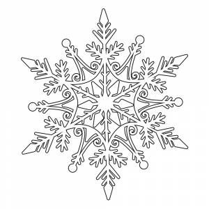 Раскраска Снежинка Frozen