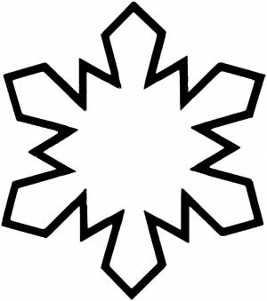 Раскраска снежинки 3 года