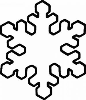 Раскраски Картинка снежинка