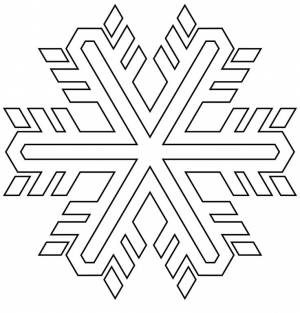 Раскраски новогодние снежинки