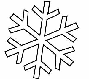 Раскраска снежинка