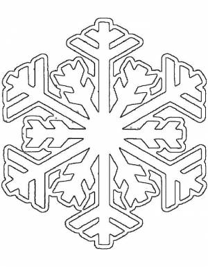 Раскраска Снежинка