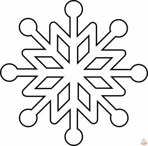 Раскраски снежинки для печати  для детей и взрослых