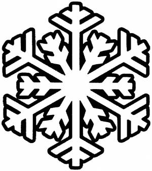 раскраски снежинка