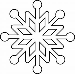 Раскраски Снежинка для детей