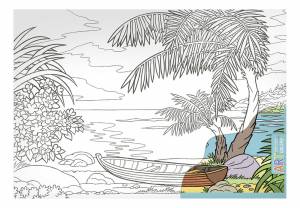 раскраска Айрис-пресс Морской пейзаж, цены на Мегамаркет