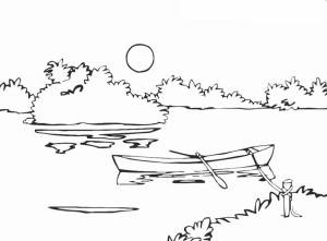 Раскраски Летний пейзаж