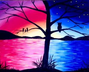 Красивые и легкие рисунки природы красками