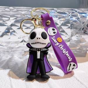 Брелок для ключей «Кошмар перед Рождеством» Брелок Disney The Nightmare Before Christmas Jack Skellington, креативный мультяшный рисунок, брелоки для модного рюкзака, брелок
