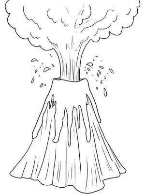 Раскраски Вулкан