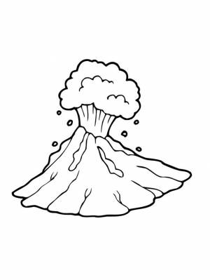 Раскраски Вулкан