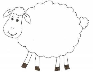 Раскраска Барашек