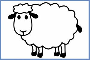 Раскраска Барашек