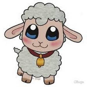 Милый барашек рисунок