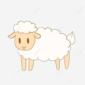 мультяшный барашек PNG , Мультфильм, Ручной росписью, животное PNG картинки и пнг PSD рисунок для й загрузки