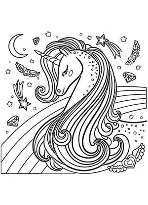 Раскраска единорог для детей