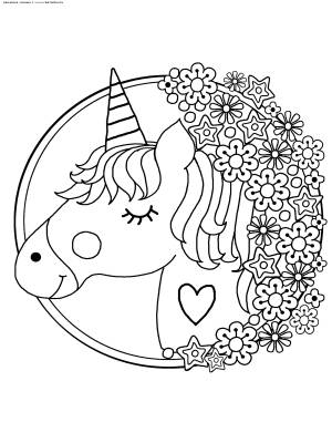 Раскраска Единорог