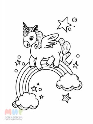 Раскраска Единорог