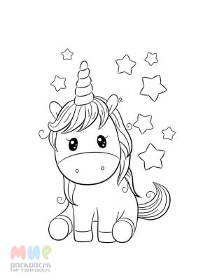 Раскраска Единорог все мог