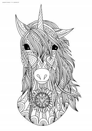 Раскраска Единорог