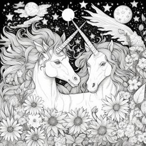 Единорог раскраски для детей и взрослых