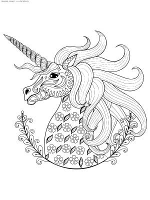 Раскраска Единорог