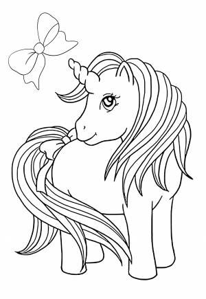 Раскраска Единорог Легко