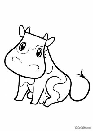 Раскраска корова