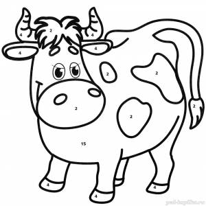 Раскраска по номерам для детей