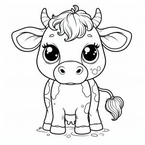 Раскраска Корова